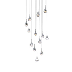 Amherst 30 Inch Led Chandelier In Chrome