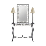 Esther 4-Piece Set (Includes Table, Mirror, 2 Lamps)