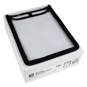Shop Ticket Holder, Gusseted, Stitched, Both Sides Clear, 9 X 12 X 1, 15/Bx, 39912