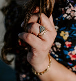 Miraculous Medal Signet Ring in 14k Gold