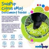 Citrus Design eMat - Enrichment Lick Mat For Dogs and Cats - with Suction Cups | USA Made