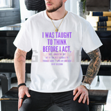 Pause & Reflect Tee – Funny "Think Before I Act" Women's Casual Graphic Shirt