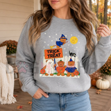 Trick Or Teddies Cute Halloween Graphic Crewneck Sweatshirt
