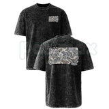 Deer & Mallard Duck Camo T-Shirt – Retro Wildlife Hunting Graphic Tee, Vintage Washed Lightweight Cotton Outdoor Unisex Top