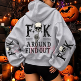 Fuck Around And Find Out Graphic Oversized Fleece Hoodie