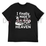 Skeletal Pinnacle Espresso Graphic Tee - Funny Dark Humor Skeleton Heaven Coffee Quote Cotton Shirt