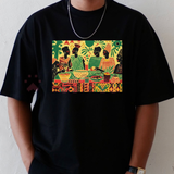 West African Dinner Scene Cultural Unity Graphic T-Shirt