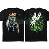 Men's "Wem Alien" Basketball T-Shirt – Wembanyama French Hoop Star Retro Graphic Tee