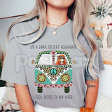 Vibrant Bohemian Graphic T-Shirt – Retro Boho Chic Artistic Tee, Premium 100% Cotton Colorful Mandala Top, Soft Lived-In Heavyweight Festival Spirit Shirt, Made in USA