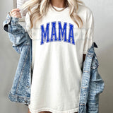 Mama Puff Print T-Shirt – 3D Textured Motherhood Tee, Premium Graphic Shirt for Women