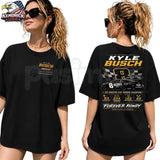 Kyle Busch "1985-2026 Memorial" T-Shirt – Ironic Forever Rowdy Vintage Racing Tribute Graphic Tee