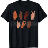 F ICE Hand Sign Language T-Shirt - Anti-Deportation Chinga La Migra Tee, ASL Immigration Rights Shirt, Abolish ICE Activist Apparel, Social Justice Protest Top, Pro-Immigrant Solidarity Graphic Tee