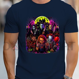 "Classic Horror Slasher Legends" Spooky Season Graphic Apparel