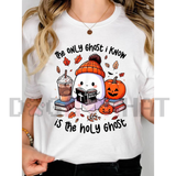 The Only Ghost I Know Is The Holy Ghost Halloween Graphic T-Shirt