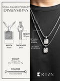 Meteorite Square Pendant Necklace