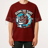 "Doing Dad Shit" Skull Graphic T-Shirt – Funny Father's Day Dad Life Humor Tee
