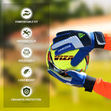 Vizari Junior Keeper Gloves Blue/White/Black
