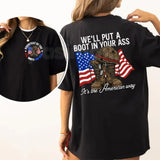 "It's The American Way" Toby Keith Tribute T-Shirt – Courtesy of the Red, White, and Blue 4th of July Tee, Premium 100% Cotton Patriotic Graphic Top, Soft Lived-In Heavyweight Country Music Shirt, Made in USA