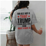 Trump Political Humor Tee For Men Women – Conservative Sarcastic Graphic Shirt, Funny Election Rally Republican Gift Unisex Cotton Top