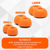 Galaxy Buds Pro 3 & 4 Memory Foam Ear Tips - WC TipZ Galaxy