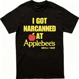 "I Got Narcanned At Applebee's" T-Shirt – Funny Gen Z Absurdist Graphic Tee