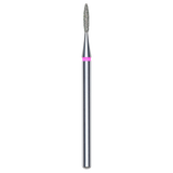 DIAMOND NAIL DRILL BIT, "FLAME", RED, HEAD DIAMETER 1.6/8MM (FA10R016/8) - STALEKS™