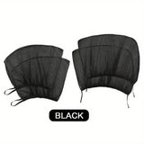 4-Piece Set: Car Window Shades For Front And Back Window