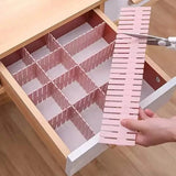 4-Pieces: Adjustable Grid Drawer Dividers