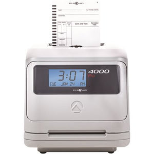 Pyramid Time Systems 4000 Time Clock, Auto Totaling, 50 Employees