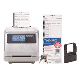 Pyramid Time Systems 4000 Time Clock, Auto Totaling, 50 Employees