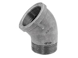 ELBOW ST 45DEG BLACK 3/4 (Pack of 1)