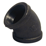 ELBOW 45 DEG 2 BLACK (Pack of 1)