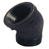 Street Elbow 45 2 Blk (Pack Of 1)
