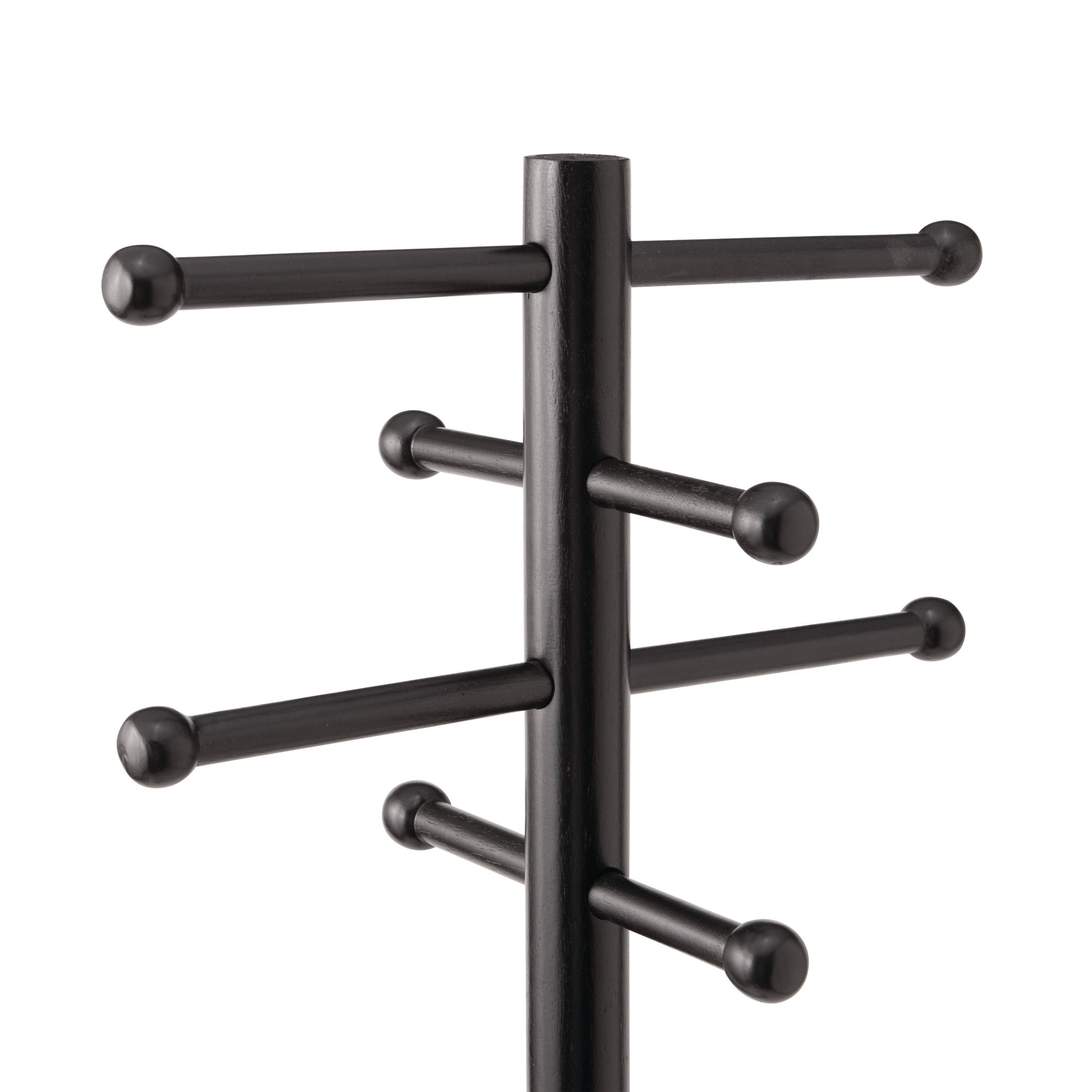 Rta Wood Coat Tree, Black