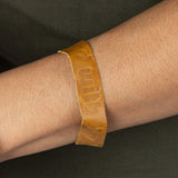 Recycled Leather Stand With Haiti Bracelet