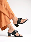 Shoetopia Women'S Suede Sandal/Black /Eu38 / Uk5,Black,5,B0CMXT4B9L