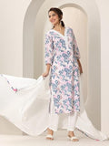 Libas Women'S Pure Cotton Kurta Sets (99311_White_M)