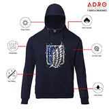 Adro Men'S Cotton Neck Hooded Sweatshirt (H22-2-Winn-Nb_Navy_L)