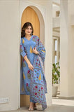 Gosriki Women'S Rayon Viscose Printed Straight Kurta With Pant & Dupatta (Dhariti Sky Blue-Gs_Xl_Sky Blue_X-Large),Sky Blue,,B0FC6SBXSJ