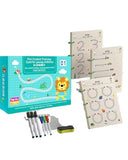 HEEZOX Magic Practice Reusable Pen Control Workbook for Kids | Tracing & Drawing Book for Lines Shapes Patterns Numbers | Early