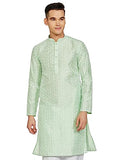 Be Active Men'S Traditional Embroidered Lucknowi Full Sleeves Kurta || Cotton Kurta For Men || Men Kurta For Wedding || Kurta Fo