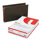 Universal 2 Cap Box Bottom Hanging File Folders, Pressboard, Legal, Std Green, 25 per Box Pack of 6