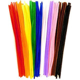 100 Pcs Pipe Cleaner For Craft, 12 Inch Flexible Wired Fibre/Furry Sticks For Kids Hobby, Fun, ScrapBook, Diy Accessory (Multi