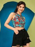 Toplot Women'S Geometric Slim Fit Tops (T-Crop-Top-5018- Multicolored Xl),Multicolour,,B0B4JDRTG7