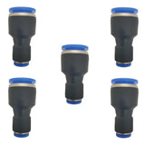 12 OD x 14 OD Pneumatic quick connector Push to connect fittings Straight reducer Unioncoupler (Pack of 5)
