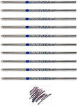 Monteverde D1 Ballpoint Refill to Fit Mini and Multi Functional Pens, Medium Point, Soft Roll, 10 Per Pack (Bulk Packed) (Black)