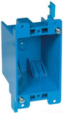 Carlon B114RUPC Switch/Outlet Box, Old Work, 1 Gang, 41/8Inch Length by 21/4Inch Width by 23/4Inch Depth, Blue