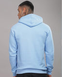 Adro Men'S Cotton Neck Hooded Sweatshirt (H24-M-Pln-Sk_Sky Blue,Sky BlueApparel,L