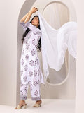 Libas Women'S Cotton Blend Kurta Sets (99542_White_M)