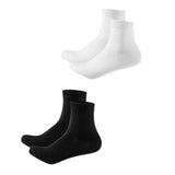 Newness Premium LowCut Unisex Socks | UltraSoft Black & White Combo | OdourResistant & Breathable | Ankle Length With Padded 